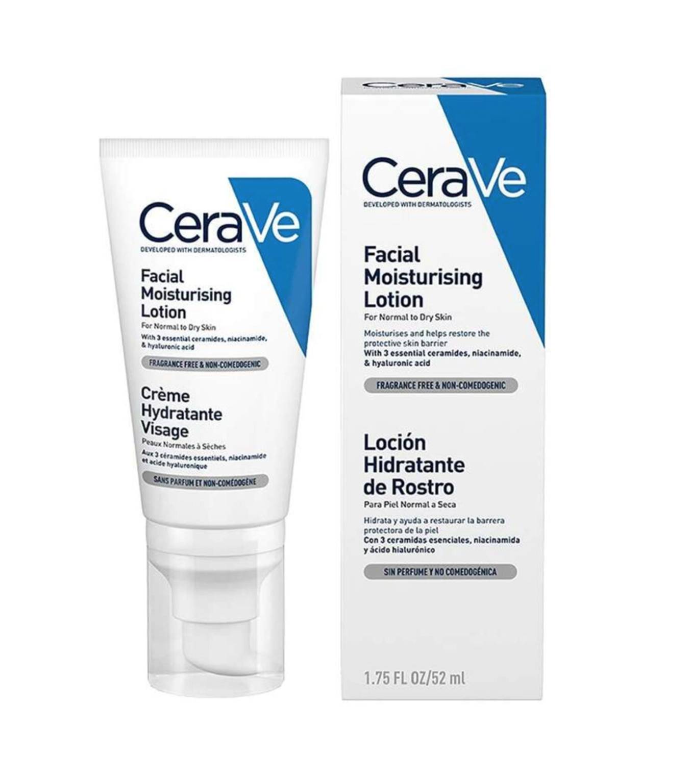 Cerave Loción Facial Hidratante de Noche x 52ml 2 Cerave Loción Facial Hidratante de Noche x 52ml - Imagen 1