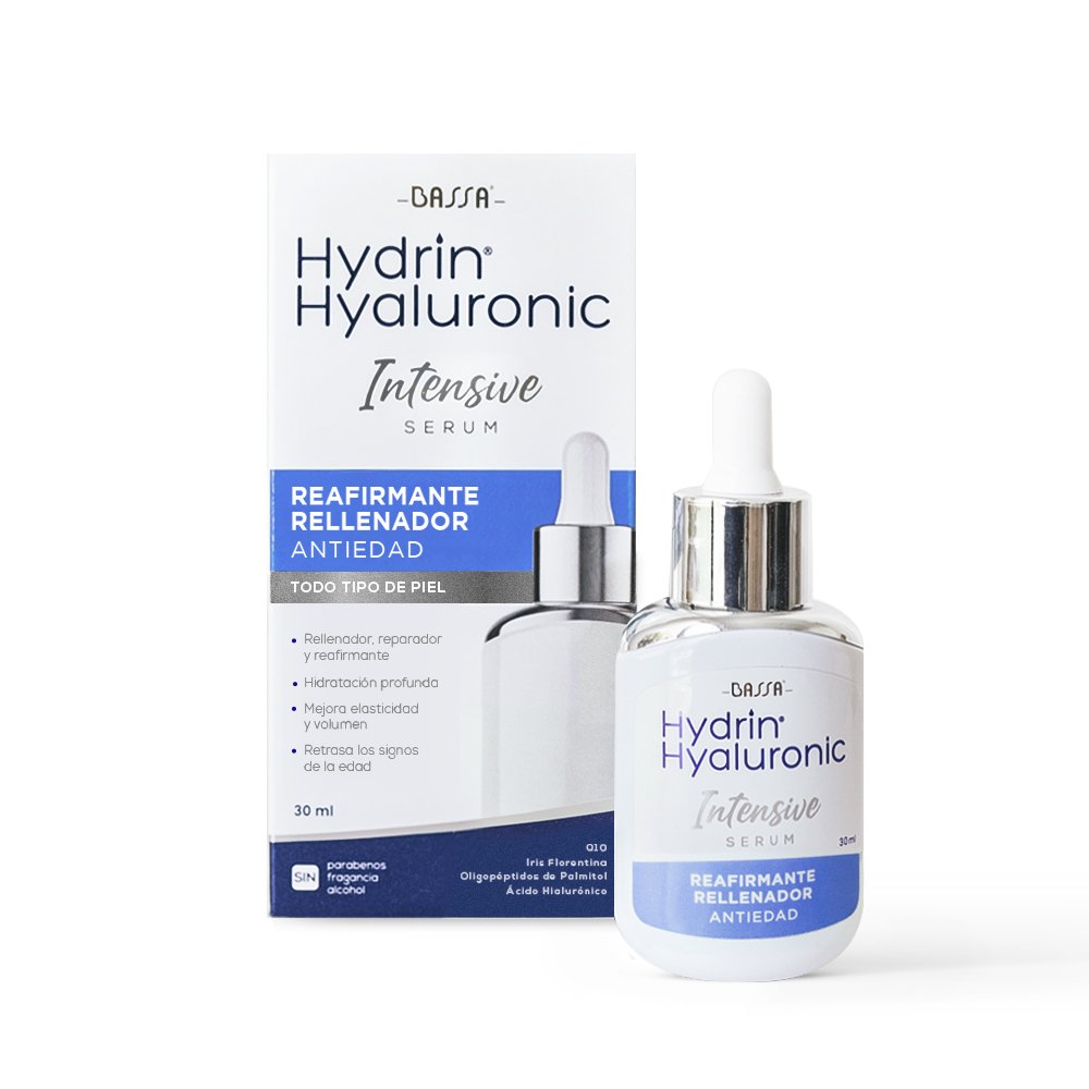 HH iNTENSIVE SERUM Reafirmante - frontal Bassa Hydrin Hyaluronic Intensive Serum Reafirmante Rellenador x 30ml - Imagen 1