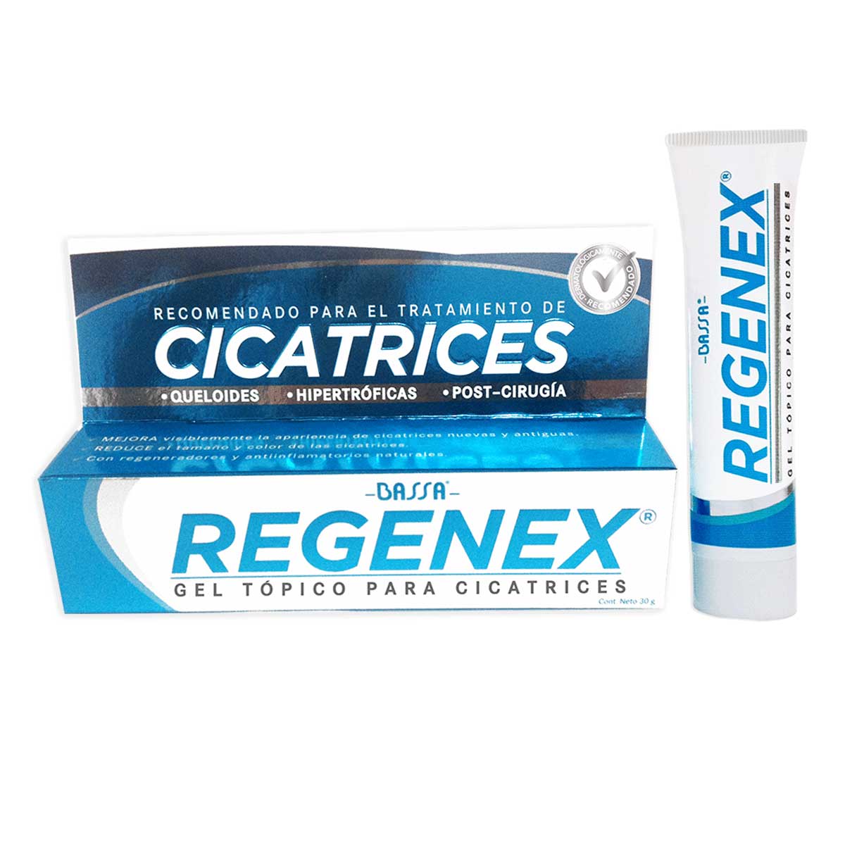Regenex-cicatrices-1200x1200 Bassa Regenex Gel Advanced Cicatrices x 30g - Imagen 1